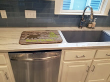 Load image into Gallery viewer, Welcome to the Cabin Dish Drying Mat – Absorbent, Artistic Kitchen Essentials SB3081DDM