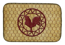 Load image into Gallery viewer, Rooster Chicken Coop Dish Drying Mat – Absorbent, Artistic Kitchen Essentials SB3085DDM