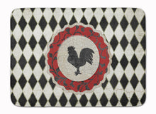 Load image into Gallery viewer, Rooster Harlequin Black and white Machine Washable Memory Foam Mat SB3086RUG