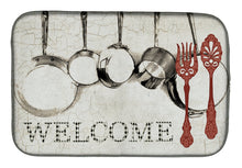 Load image into Gallery viewer, Pots and Pans Welcome Dish Drying Mat – Absorbent, Artistic Kitchen Essentials SB3087DDM