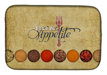 Load image into Gallery viewer, Bon Appetite and Spices Dish Drying Mat – Absorbent, Artistic Kitchen Essentials SB3089DDM