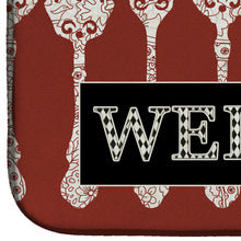Load image into Gallery viewer, Serving Spoons Welcome Dish Drying Mat – Absorbent, Artistic Kitchen Essentials SB3090DDM