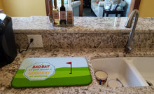 Load image into Gallery viewer, A Bad Day at Golf Dish Drying Mat – Absorbent, Artistic Kitchen Essentials SB3091DDM