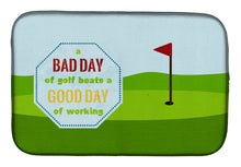 Load image into Gallery viewer, A Bad Day at Golf Dish Drying Mat – Absorbent, Artistic Kitchen Essentials SB3091DDM