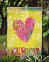 Load image into Gallery viewer, Artsy Welcome Heart Garden Flag – Decorative Outdoor Yard Flag SB3099GF