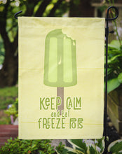 Load image into Gallery viewer, Keep Calm and Eat Freeze Pops Popsicle Garden Flag – Decorative Outdoor Yard Flag SB3105GF