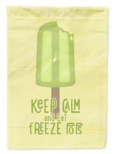 Load image into Gallery viewer, Keep Calm and Eat Freeze Pops Popsicle Garden Flag – Decorative Outdoor Yard Flag SB3105GF