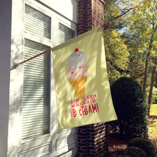 Load image into Gallery viewer, I scream you scream we all scream for ice cream Flag Canvas House Size SB3106CHF