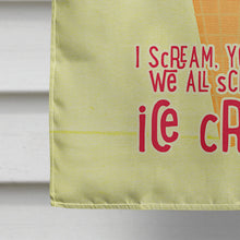 Load image into Gallery viewer, I scream you scream we all scream for ice cream Flag Canvas House Size SB3106CHF