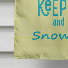 Load image into Gallery viewer, Keep calm and eat snowballs Flag Canvas House Size SB3109CHF