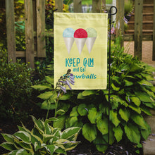 Load image into Gallery viewer, Keep calm and eat snowballs Garden Flag - Outdoor Decorative Yard Flag SB3109GF