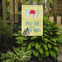 Load image into Gallery viewer, Keep calm and eat snow cones Garden Flag - Outdoor Decorative Yard Flag SB3110GF