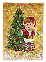 Load image into Gallery viewer, Santa's Elf  and Christmas Tree Flag Canvas House Size SB3115CHF