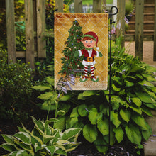 Load image into Gallery viewer, Santa's Elf and Christmas Tree Garden Flag - Outdoor Decorative Yard Flag SB3115GF