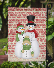 Load image into Gallery viewer, Snowman Family Snowpeople Garden Flag - Outdoor Decorative Yard Flag