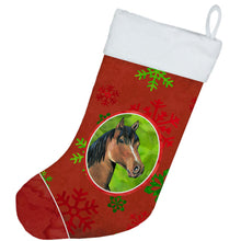Load image into Gallery viewer, Horse Red Snowflakes Holiday Christmas  Christmas Stocking SB3124-CS