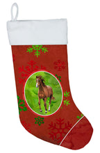 Load image into Gallery viewer, Horse Red Snowflakes Holiday Christmas  Christmas Stocking SB3128-CS