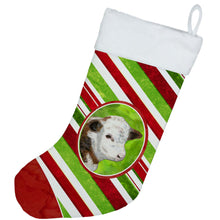 Load image into Gallery viewer, Baby Calf Candy Cane Holiday Christmas Christmas Stocking SB3133-CS
