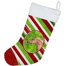 Load image into Gallery viewer, Horse Candy Cane Holiday Christmas Christmas Stocking SB3134-CS