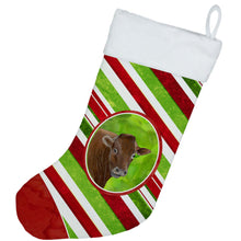 Load image into Gallery viewer, Cow Candy Cane Holiday Christmas Christmas Stocking SB3137-CS