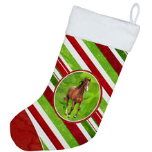 Load image into Gallery viewer, Horse Candy Cane Holiday Christmas Christmas Stocking SB3139-CS