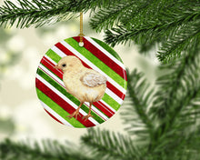 Load image into Gallery viewer, Baby Chick Candy Cane Holiday Christmas Ceramic Ornament SB3141CO1