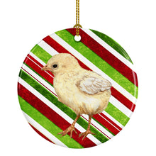 Load image into Gallery viewer, Baby Chick Candy Cane Holiday Christmas Ceramic Ornament SB3141CO1