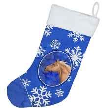 Load image into Gallery viewer, Horse Winter Snowflakes Holiday Christmas Stocking SB3145-CS