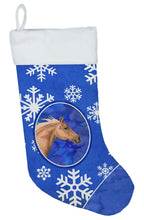 Load image into Gallery viewer, Horse Winter Snowflakes Holiday Christmas Stocking SB3145-CS