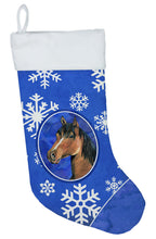 Load image into Gallery viewer, Horse Winter Snowflakes Holiday Christmas Stocking SB3146-CS