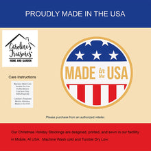 Load image into Gallery viewer, Horse Winter Snowflakes Holiday Christmas Stocking SB3150-CS