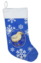 Load image into Gallery viewer, Baby Chick Winter Snowflakes Holiday Christmas Stocking SB3152-CS