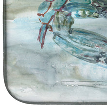 Load image into Gallery viewer, Blue Crab Watercolor Dish Drying Mat – Absorbent, Artistic Kitchen Essentials SC2003DDM
