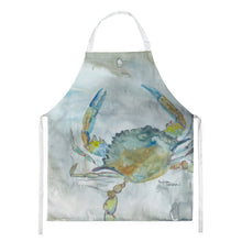 Load image into Gallery viewer, Blue Crab #2 Watercolor Apron – Artist-Designed Kitchen, BBQ &amp; Craft Apron SC2004APRON