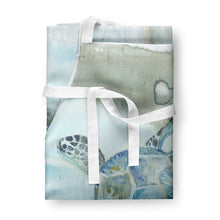 Load image into Gallery viewer, Sea Turtle Watercolor Apron – Artist-Designed Kitchen, BBQ &amp; Craft Apron SC2006APRON