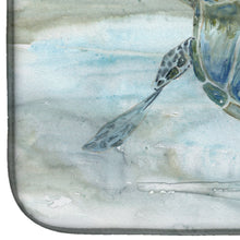 Load image into Gallery viewer, Sea Turtle Watercolor Dish Drying Mat – Absorbent, Artistic Kitchen Essentials SC2006DDM