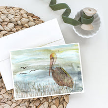 Load image into Gallery viewer, Brown Pelican Watercolor Greeting Cards -  Blank Note Cards – 8-Pack of Artist-Designed Cards with Envelopes