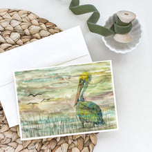 Load image into Gallery viewer, Pelican Sunset Greeting Cards -  Blank Note Cards – 8-Pack of Artist-Designed Cards with Envelopes