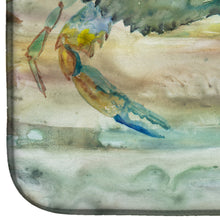 Load image into Gallery viewer, Blue Crab Sunset Dish Drying Mat – Absorbent, Artistic Kitchen Essentials SC2013DDM