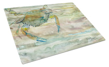 Load image into Gallery viewer, Blue Crab Sunset Glass Cutting Boards – Durable, Decorative Kitchen Art Large SC2013LCB