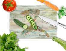 Load image into Gallery viewer, Shrimp Sunset Glass Cutting Boards – Durable, Decorative Kitchen Art Large SC2014LCB