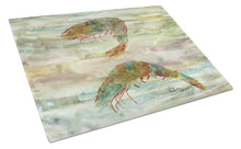 Load image into Gallery viewer, Shrimp Sunset Glass Cutting Boards – Durable, Decorative Kitchen Art Large SC2014LCB