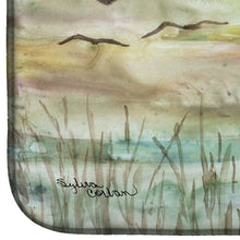 Load image into Gallery viewer, Blue Heron Sunset Dish Drying Mat – Absorbent, Artistic Kitchen Essentials SC2019DDM