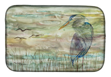 Load image into Gallery viewer, Blue Heron Sunset Dish Drying Mat – Absorbent, Artistic Kitchen Essentials SC2019DDM