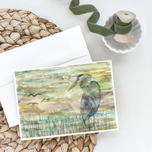 Load image into Gallery viewer, Blue Heron Sunset Greeting Cards -  Blank Note Cards – 8-Pack of Artist-Designed Cards with Envelopes
