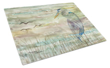 Load image into Gallery viewer, Blue Heron Sunset Glass Cutting Boards – Durable, Decorative Kitchen Art Large SC2019LCB