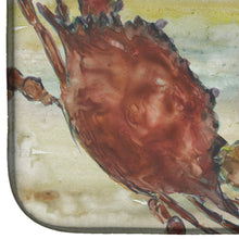 Load image into Gallery viewer, Crab, Shrimp, Oyster Yellow Sky Dish Drying Mat – Absorbent, Artistic Kitchen Essentials SC2023DDM