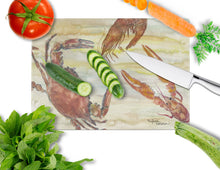 Load image into Gallery viewer, Crab, Shrimp, Oyster Yellow Sky Glass Cutting Boards – Durable, Decorative Kitchen Art Large SC2023LCB