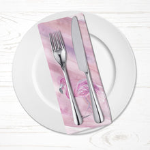 Load image into Gallery viewer, Flamingo #1 on Pink Cloth Napkin, Fabric Table Napkin, Reusable, printed in the USA SC2056NAP