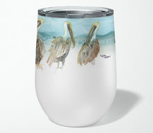 Load image into Gallery viewer, Pelicans Stainless Steel 12 oz Stemless Wine Glass